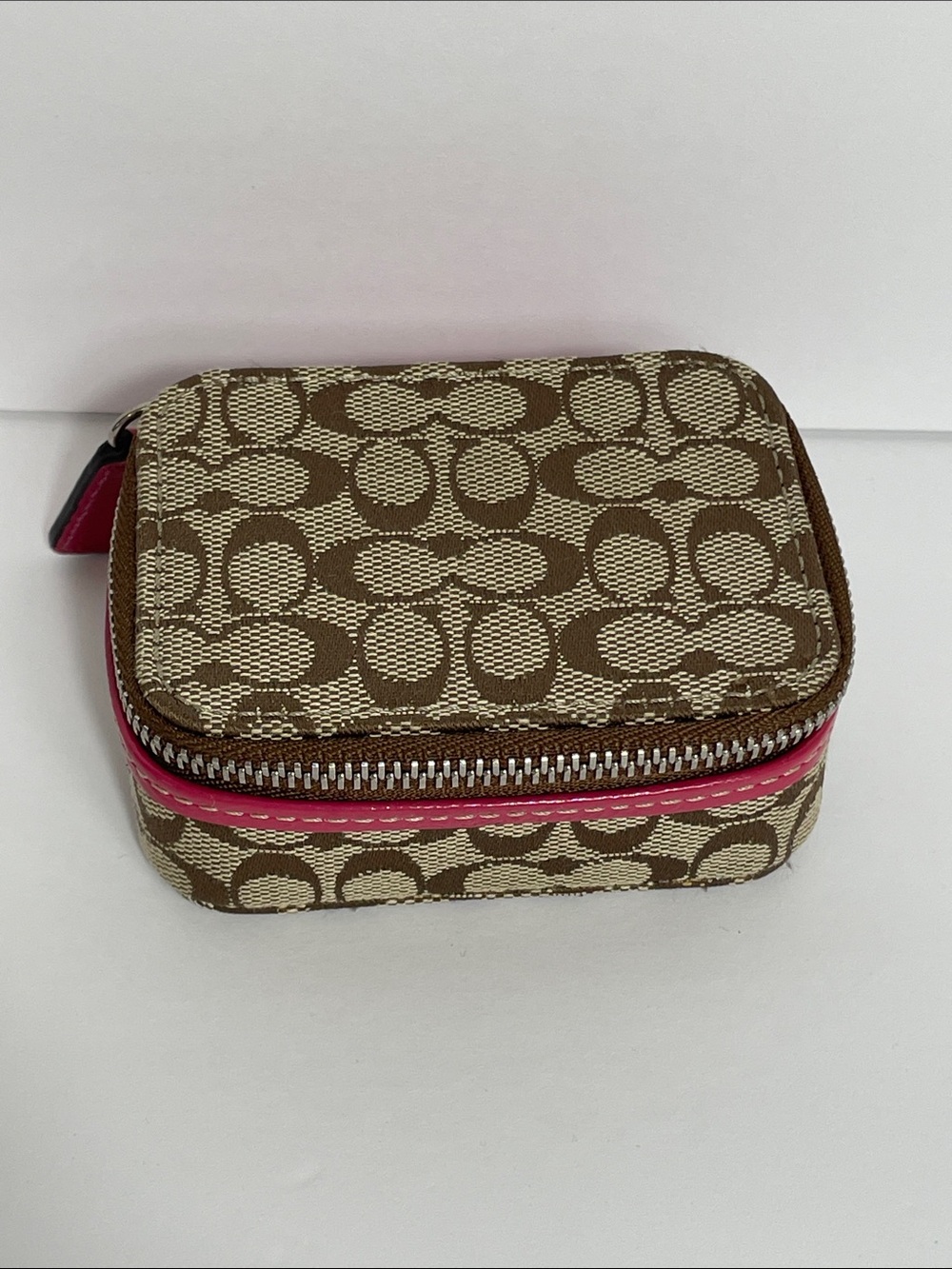 Coach Mini Signature Triple Pill Box